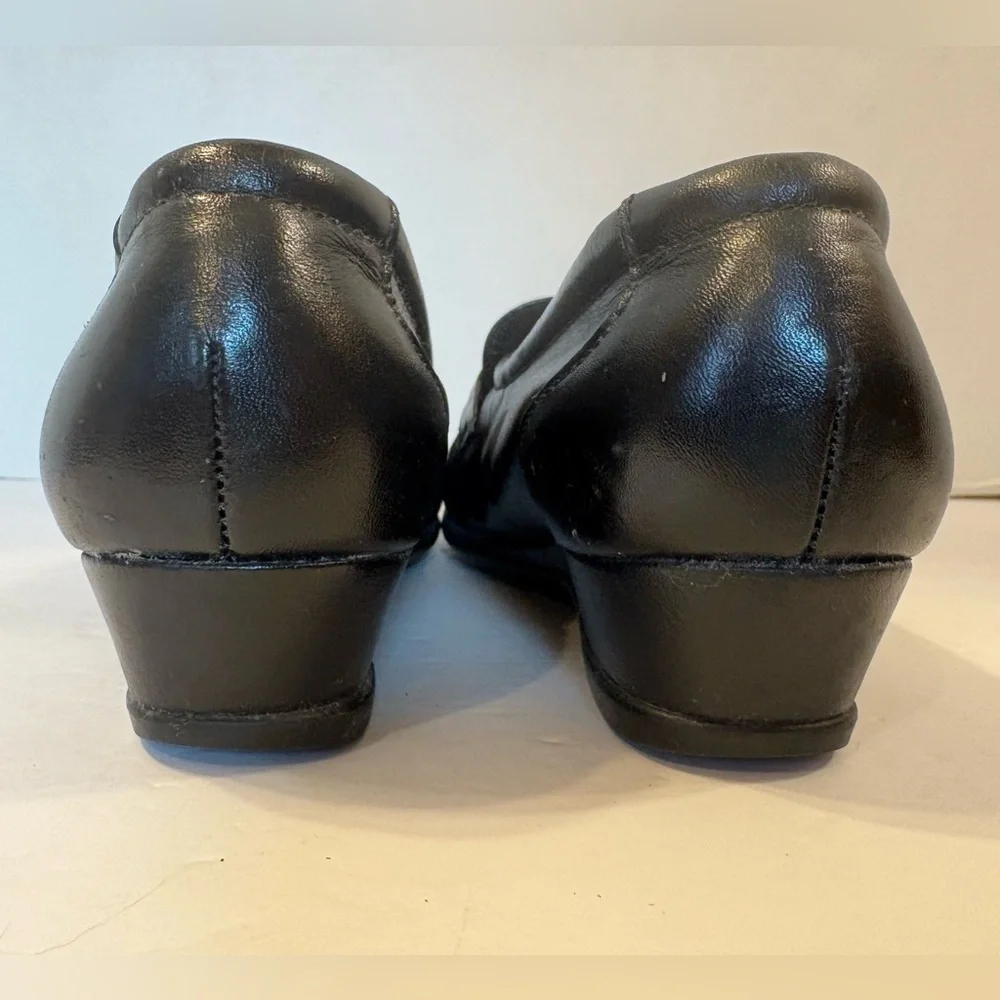 SAS Tripad Comfort black leather slip-on loafers shoes size 5.5